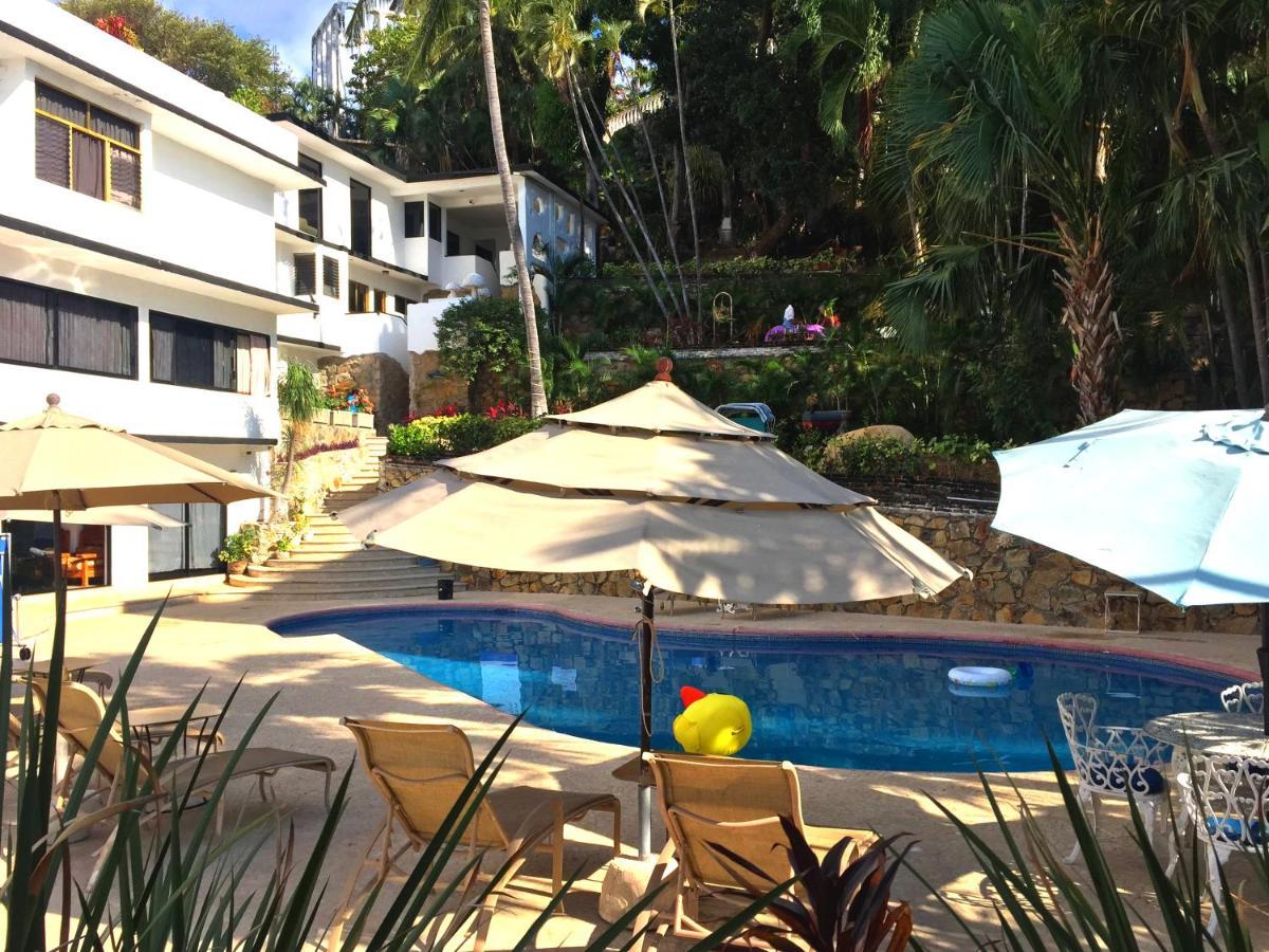 Villa Palmitas Acogedor Departamento Nivel Piscina Gigante Jardines Acapulco Eksteriør billede