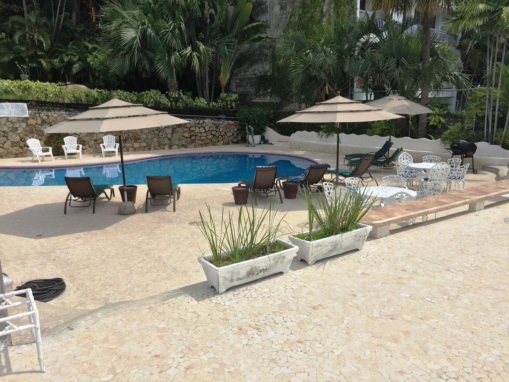Villa Palmitas Acogedor Departamento Nivel Piscina Gigante Jardines Acapulco Eksteriør billede